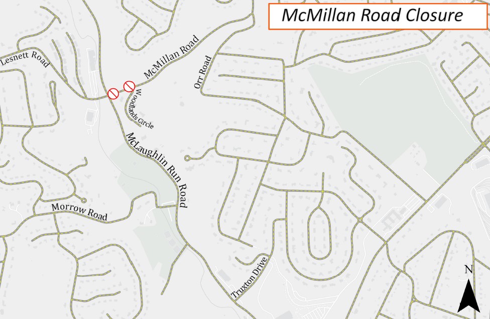 McMillan Road Closure Map JPG